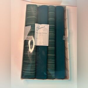 Fiesta Teal Striped Reversible Placemats Set of 4